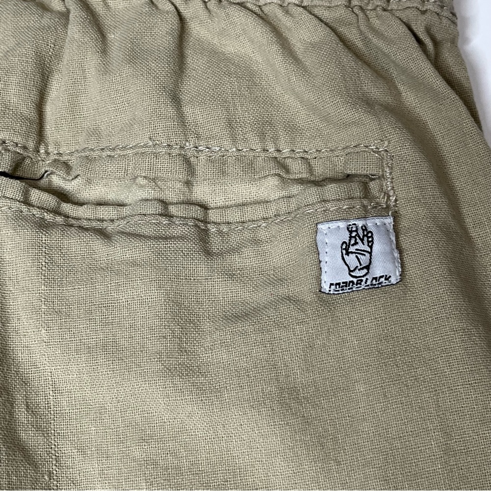 Roadblock boys shorts school casual drawstring pull on Khaki Sz Large - Picture 5 of 8